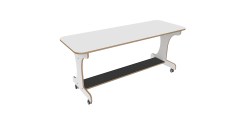 Inzettafel 165 voor J-tafel 225 cm wit Tangara Groothandel voor de Kinderopvang Kinderdagverblijfinrichting